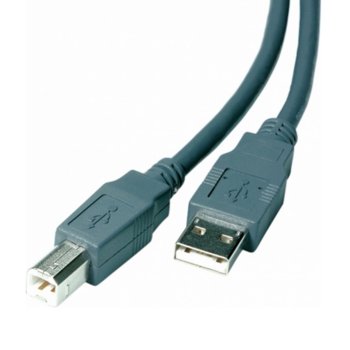 Кабел Vivanco 2540, USB A(м) към USB B(м), 1.8m, сив image
