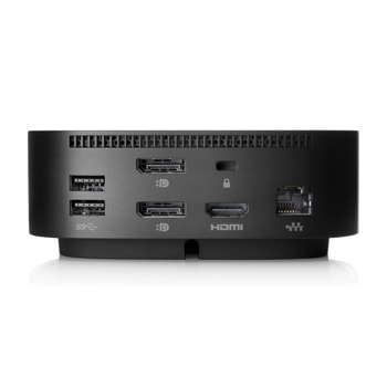 Докинг станция HP USB-C Dock G5, от USB C към 1x USB C, 4x USB A, 2x DisplayPort, 1x HDMI, 1x RJ45, 1x AUX, черна | JAR Computers HP USB-C Dock G5