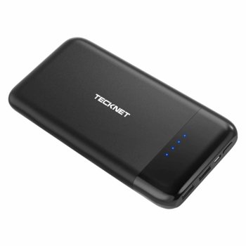 Външна батерия /power bank/ TeckNet EBT01030BA01, 10000 mAh, черна, 2x USB Type-A, USB micro B | JAR Computers TeckNet EBT01030BA01