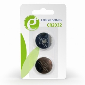 Батерии литиеви Gembird EG-BA-CR2032-01, CR2032, 3V, 2бр. image