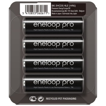 Батерии Panasonic Eneloop Pro, AA, 2500, 1.2V, Ni-MH, 4 бр. image