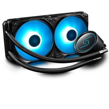Водно охлаждане за процесор DeepCool GAMMAXX L240 RGB, съвместимост със сокети Intel LGA 2066/2011-v3/2011/1151/1150/1155/1156/1366 & AMD AM4/AM3(+)/AM2(+)/FM2(+)/FM1. | JAR Computers DeepCool GAMMAXX L240 RGB Intel/AMD