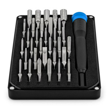 Комплект отвертка и накрайници iFixit Moray - 32 Precision Bits, 32 части, стомана, черен | JAR Computers iFixit Moray - 32 Precision Bits