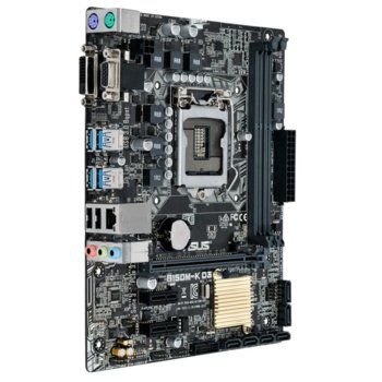Дънна платка Asus B150M-K D3, B150, LGA1151, DDR3, PCI-E (DVI&VGA), SB7.1, Lan1000, 6x SATA 6Gb/s, 4x USB3.0, Micro ATX | JAR Computers Asus B150M-K D3