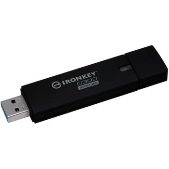Памет 64GB USB Kingston IronKey D300 Encrypted, USB 3.0, черна | JAR Computers Kingston IronKey D300 Encrypted