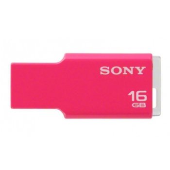 Памет 16GB USB Flash Drive, Sony Tiny, USB 2.0, розова | JAR Computers Sony 16GB Tiny Pink