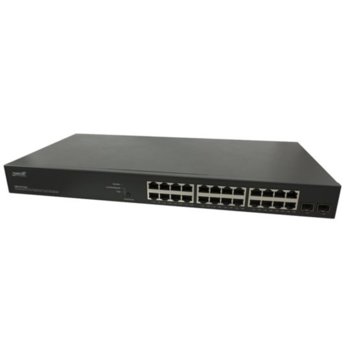 Суич Transition Networks T-SM24TAT2SA, 1000 Mbps, 24 PoE x 10/100/1000 + 2 x 100/1000Base-X SFP Slots | JAR Computers Комутатор Transition Networks T-SM24TAT2SA
