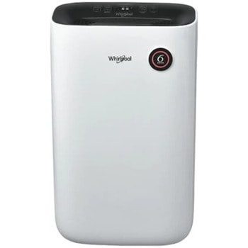 Обезвлажнител Whirlpool DE 20 W5252, 420W, 6.5 л. резервоар, 6th Sense, функция за сушене на дрехи, LED индикатори, режим сън, двойна филтърна система, бял | JAR Computers Whirlpool DE 20 W5252