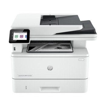 Мултифункционално лазерно устройство HP LaserJet Pro MFP 4102fdn, монохромен принтер/скенер/копир/факс, 1200 x 1200 dpi, 40 стр/мин, LAN, USB, A4 | JAR Computers HP LaserJet Pro MFP 4102fdn Printer