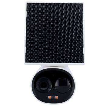 IP камера Imou IPC-K9DCP-3T0WE-V2, насочена "bullet" камера, 3Mpix(2304x1296@15fps), 2.8mm обектив, H.265/H.264, IR осветеност (до 15 метра), външна, Wi-Fi, LAN, microSD слот до 256GB, соларен панел, микрофон и високоговорител | JAR Computers Imou IPC-K9DCP-3T0WE-V2