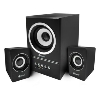 Тонколони Kisonli U-2700BT, 2.1, 11W RMS, Bluetooth/AUX/USB/SD Card, черен | JAR Computers Тонколони Kisonli U-2700BT 2.1, 5W+3W*2