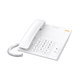 Стационарен телефон Alcatel Temporis 26, монтаж на стена, бутон "mute", бял image