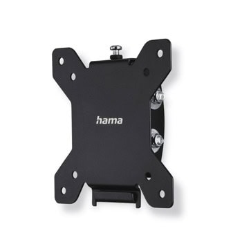Стойка телевизор Hama 220802, за стена, за екрани от 10" до 26", VESA до 100x100, до 30кг, черна | JAR Computers Hama 220802