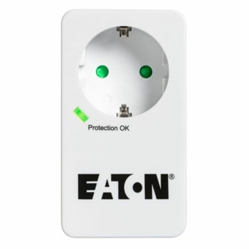 Eлектрически филтър Eaton Protection Box 1 Tel @ DIN PB1TD, 1 гнездо, 2 x RJ11 порта, пикова мощност 4000 W, номинален изходен ток 16 A, бял image