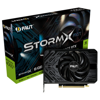 Видео карта Nvidia GF RTX 4060 Ti, 8GB, Palit StormX, PCI-E 4.0, GDDR6, 128-bit, DisplayPort, HDMI | JAR Computers Видео карта Palit GeForce RTX4060 Ti StormX