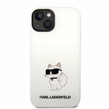 Liquid Silicone Choupette NFT за iPhone 14 бял