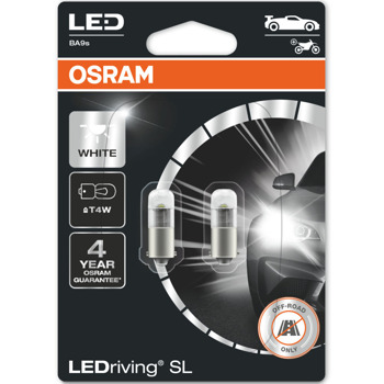 Автомобилна крушка Osram 3893DWP, 0.8W, 75lm, T4W, BA9s, LED, 2 броя в опаковка | JAR Computers Osram 3893DWP 0.8W 75lm 3893DWP