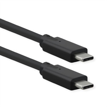 Кабел Roline 11.02.9072, от USB C(м) към USB C(м), 1.5m, черен | JAR Computers 11.02.9072