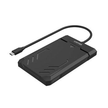 Кутия Unitek Y-3036A, за 2.5" (6.35 cm) SATA SSD/HDD, USB 3.0 Type-C, черна | JAR Computers Unitek Y-3036A