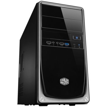 Кутия CoolerMaster Elite 344, microATX, 1x USB 3.0, 2x USB 2.0, черна с сиво | JAR Computers CoolerMaster Elite 344 black silver