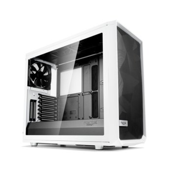 Кутия Fractal Design Meshify S2 White-TG, EATX/ATX/mATX/ITX, 1 x USB 3.1 Type-C, бяла, без захранване | JAR Computers Fractal Design Meshify S2 White-TG