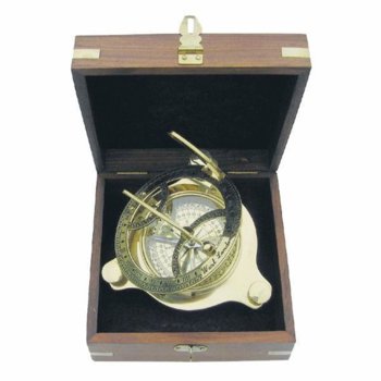 Компас Sea Club Sundial SC9030 в луксозна дървена кутия | JAR Computers Компас Sea Club Sundial SC9030