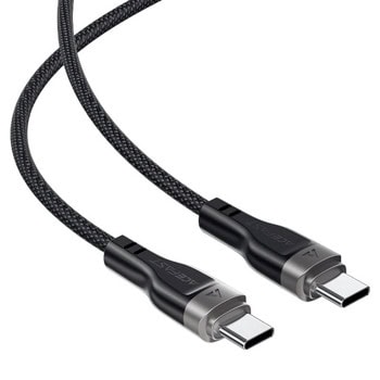 Кабел Acefast C11-03, от USB C(м) към USB C(м), 1.2m, 60W, черен | JAR Computers кабел acefast c11-03 usb cm
