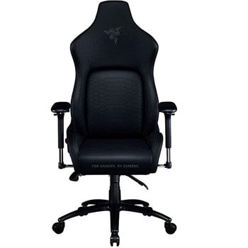 Геймърски стол Razer Iskur (RZ38-02770200-R3G1), до 130kg, еко кожа, метална рамка, регулируеми подлакътници, регулируема облегалка, черен image