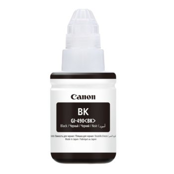 Мастило за Canon PIXMA G1400, G2400, G3400 - Black - GI-490 BK - P№ 0663C001 - 6 000k | JAR Computers Canon (GI-490 BK) 0663C001 Black