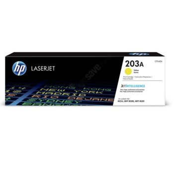 Касета за HP Color LaserJet Pro M254nw, M254dw, MFP M280nw, MFP M281fdn, MFP M281fdw - 203A - Yellow - P№ CF542A - 1300 брой копия | JAR Computers HP (CF542A) Yellow 203A