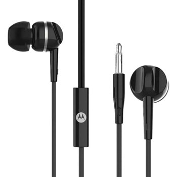 Слушалки Motorola PACE 105, микрофон, тип "тапи", 3.5 mm jack, черни | JAR Computers Motorola PACE 105 Black
