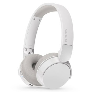 Слушалки Philips TAH3209WT/00, безжични, Bluetooth, микрофон, до 25 часа време на работа, бели | JAR Computers PHILIPS TAH3209WT/00