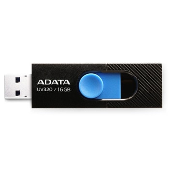 Памет 32GB USB Flash Drive, A-Data UV320, USB 3.2 Gen 1, черна | JAR Computers Adata 32GB UV320 AUV320-32G-RBKBL