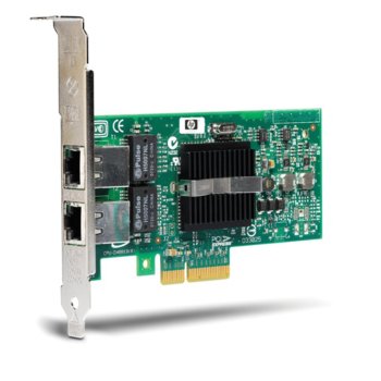 10/100/1000 Mbps PCI-E x1 HP NC360T Dual Port