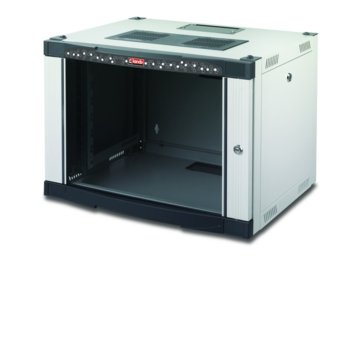 Комуникационен шкаф Lande LN-WM20U6060-BL-111, 19", 20U, 600x600mm, стъклена врата, светло сив | JAR Computers Lande, 20U 19 NETbox series LN-WM20U6060-BL-111