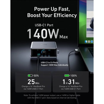 Anker Prime Charger 250W Silver A2345341 | JAR Computers Anker Prime Charger 250W Silver A2345341