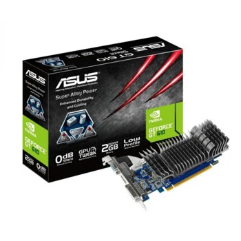 Видео карта GF GT 610, 2GB Asus GT610-SL-2GD3-L, безвентилаторно охлаждане, PCI-E, DDR3, 64bit, HDMI & DVI | JAR Computers GF GT 610
