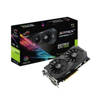 Видеокарта GeForce GTX 1050 TI, 4GB, Asus STRIX GTX1050TI-4G-GAMING, PCI-E 3.0, GDDR5, 128 bit, Display Port, HDMI, DVI | JAR Computers Asus STRIX GTX1050TI-4G-GAMING
