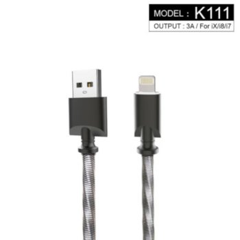 Кабел USB Lightning Kingleen K111 3A 080314134