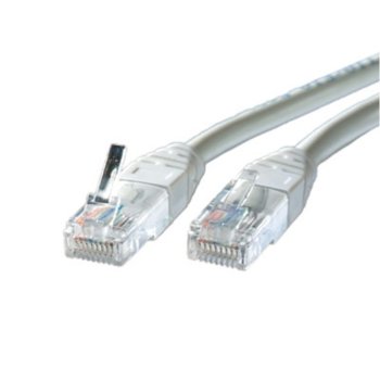 Пач кабел, Roline, UTP, Cat.5e, AWG24, 2m, сив | JAR Computers UTP Patch кабел Cat.5e 2m 21.99.0502