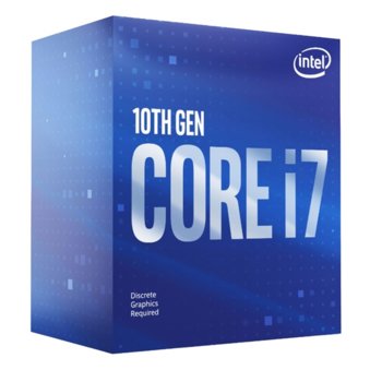 Процесор Intel Core i7-10700, осемядрен (2.9/4.8GHz, 16MB Cache, 1200MHz графична честота, LGA1200) BOX, с охлаждане | JAR Computers Intel Core i7-10700 BOX BX8070110700
