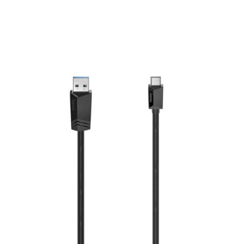 Кабел Hama 200653, от USB Type-A(м) към USB-C(м), 3m, черен | JAR Computers Hama 200653