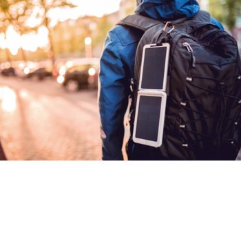 Външна батерия/power bank/ A-solar Xtorm Lava 2 Solar Charger AM120 6000 mAh, сив, бял | JAR Computers A-solar Xtorm Lava 2 Solar Charger AM120 6000 mAh