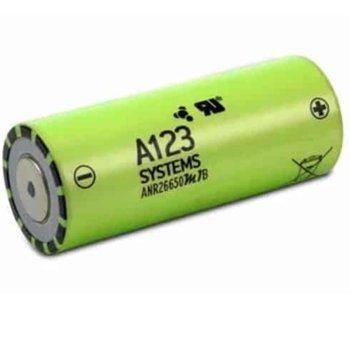 Акумулаторна батерия A123 Systems ANR26650M1B, 26650, 3.3V, 2500mAh, Li-FePO4, 1 брой | JAR Computers ANR26650M1B