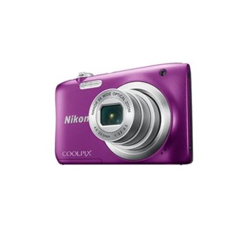 Nikon CoolPix A100 (лилав) + Case Logic + 16 GB