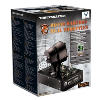 Джойстик Thrustmaster Hotas Warthog Dual Throttle, USB, черен, за PC image