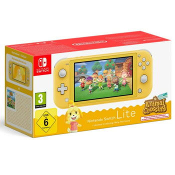 Nintendo Switch Lite Yellow + Animal Crossing New