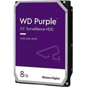 Твърд диск 8TB Western Digital Purple, 5640rpm, 128MB, SATA 3 | JAR Computers Твърд диск WD Purple, 8TB, 5640rpm