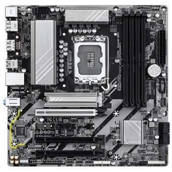 Дънна платка GIGABYTE B860M DS3H, B860, LGA1851, DDR5, PCI-E 5.0 (DP&HDMI), 4x SATA 6Gb/s, 2x M.2, 1x USB, 2.5GbE LAN, Micro ATX | JAR Computers Дънна платка GIGABYTE B860M DS3H