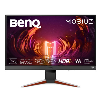 Монитор BenQ MOBIUZ EX240N (9H.LL6LB.QBE) 23.8" (60.45 cm) VA панел, 165Hz, Full HD, 1ms, 250 cd/m2, 20 000 000:1, DisplayPort, HDMI | JAR Computers BenQ MOBIUZ EX240N